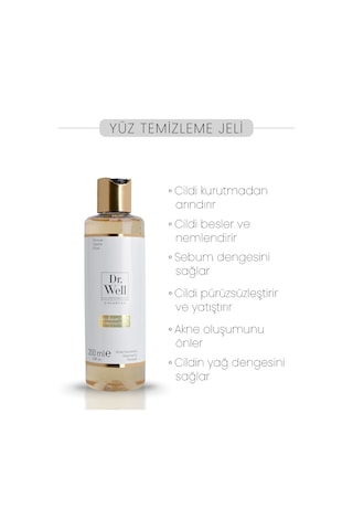 Dr.Well Barcelona Cosmetics Tüm Cilt Tipleri İçin Tazeleyici ve Yüz Temizleme Jeli 200 ML Dr.Well Barcelona Cosmetics Tüm Cilt Tipleri İçin Tazeleyici ve Yüz Temizleme Jeli 200 ML