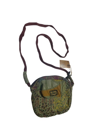 Vintage Salaş Renkli Küçük Boy Uzun Askılı Günlük Çapraz Postacı Omuz Çantası 22 Cm X 15 Cm Haki