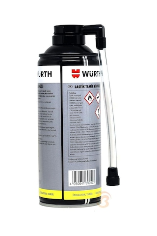 Würth Otomobil Ve Motosikletler İçin Lastik Tamir Köpüğü 300ml
