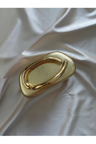 Öznora Babil Model Gold Desenli Abiye El Ve Omuz Çantası Çok Renkli
