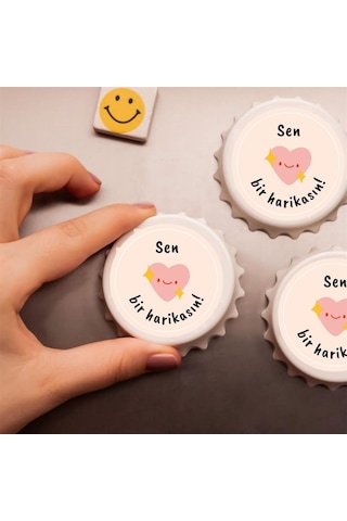 Sen Bir Harikasın Baskılı Magnet Açacak