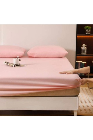 Totem Ranforce Yastık Kılıflı Lastikli Çarşaf Takımı Çift Kişilik 160 X 200 Somon