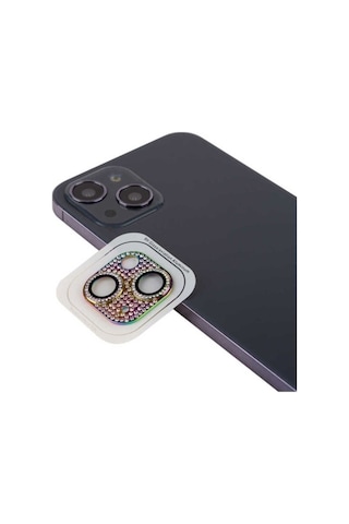 Apple Uyumlu iPhone 13 Mini Zore Cl-08 Kamera Lens Koruyucu Colorful