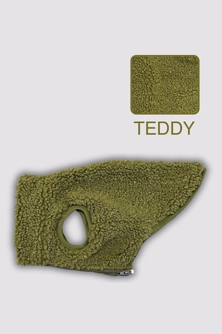 Köpek Kıyafeti - Fermuarlı Teddy Köpek Ceketi
