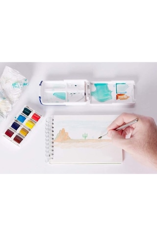 Cotman 12 Renk Tablet Suluboya Çok Renkli