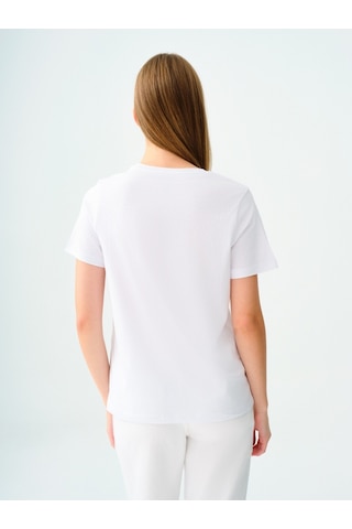 Regular Fit Kadın Tshirt K.kol Ekru