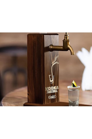 Bk Gift Özel Vodka Baskılı Musluklu Doğal İçki Standı, İçki Çeşmesi, Doğum Günü Hediyesi, Ev H Sku: Smg8690010555939 Açık Mavi