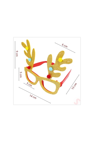 Yılbaşı Gözlük - Altın