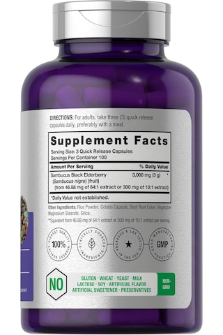 Horbäach Sambucus Black Elderberry 300 Caps