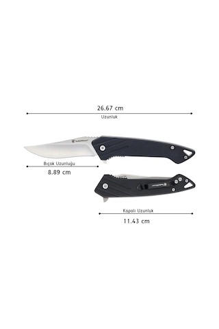 Smith Wesson Black Ops Recurve Folder Kamp Çakı 1205899 Siyah