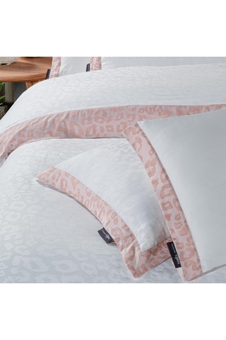 Sarev Lopez Çift Kişilik %100 Pamuk Saten "300 Tc" Nevresim Takımı Somon SOMON