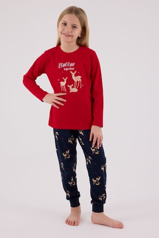 Arnetta Kız Çocuk Kırmızı Pijama Takımı Ar3450-c-v2 Kırmızı