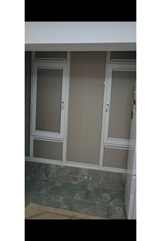 Plise Perde Premium Cam Balkon Isı Yalıtım Leke Tutmaz Katlanır Perde Ekru - Antrasit