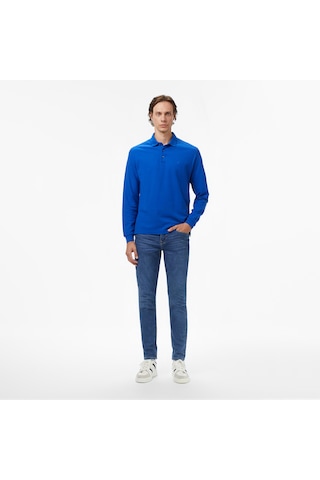 Nautica Classic Fit Uzun Kollu Polo Yaka Erkek Mavi T-shirt 026 K57351t Mavi
