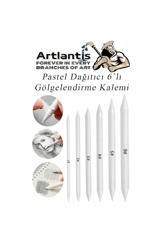 Karakalem Seti 13 Parça 1 Paket Gölgelendirme Kalemi Hamur Silgi Dereceli Kalem Kaynaştırma Kalemi Kara Kalem Dağıtıcı Kalem Kağıt Kalem