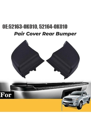 Didadodo Toyota Hilux Vigo 2004-2015 Arka Tampon Uç Plaka Köşe Kapağı, Güçlendirilmiş Model