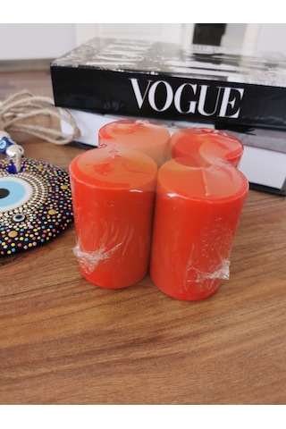 İv Candles Homedecor 4lü Kırmızı Baton Mum