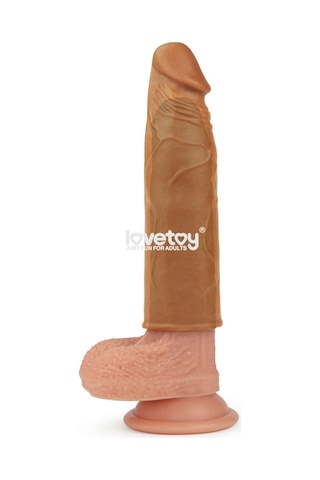 Hızlı Express Lovetoy X-Large Realistik Uzatmalı Penis Kılıfı Melez Rengi