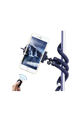 Ally Selfie Mini Tripod + Bluetooth Kumanda Siyah