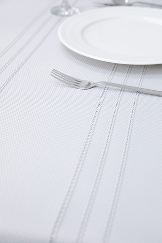 Neva Leke Tutmaz Masa Örtüsü 160x220 - Gri Gri