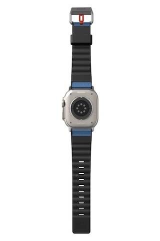 Watch Ultra Uyumlu Deri Kordon 49mm Skinarma Spunk Serisi Pu Strap Kayış Mavi Mavi