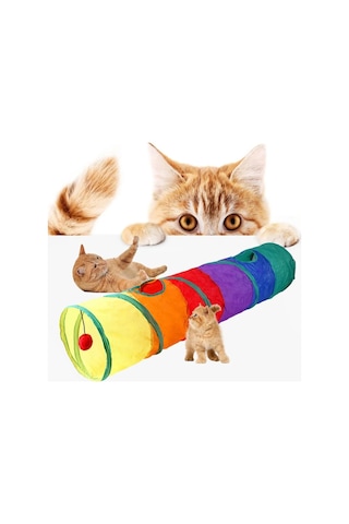 Pribor Kedi Oyun Tüneli Düz Model 120 Cm