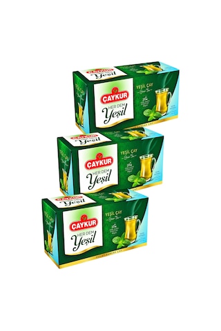 Herdem Yeşil Çay Süzen Poşet Naneli 1,6gr 25 Adet Üçlü Paket