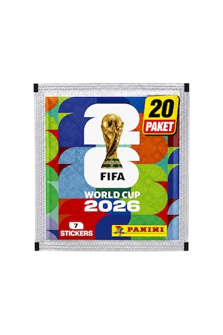 Panini Fıfa World Cup 2026 Sticker Paketi 20'li Paket Toplam 140 Sticker Resmi Lisanslı