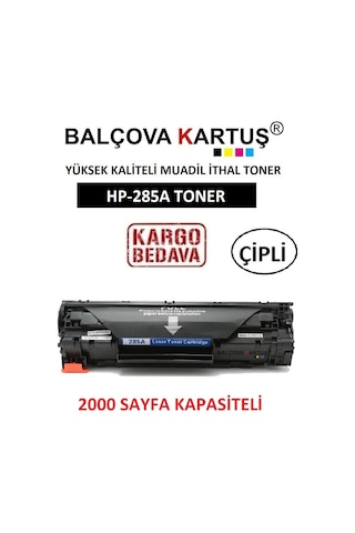 Hp Laser Jet P1102 Yazici Için 2000 Sayfa 285A Uyumlu Toner