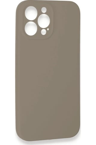 Newface Apple iPhone Uyumlu 13 Pro Max Kılıf Lansman Legant Silikon Glblseme - 35 - Bej