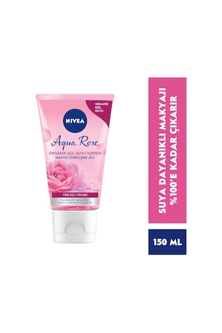 Aqua Rose Organik Gül Suyu İçerikli Yüz Temizleme Jeli 150ml Ve Nemlendirici Tonik 200ml, Makyaj Temizleyici, Yüz Bakım