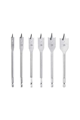 Sgs 6 Parça Ahşap Yaprak Matkap Ucu Seti