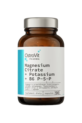 Ostrovit Magnesium Citrate + Potassium + B6 P-5-p 90 Caps