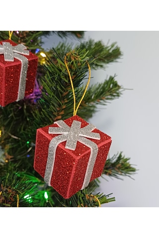 Yılbaşı Ağacı Süsü -8 Adet- Çam Ağacı Süsü Hediye Paketi 8