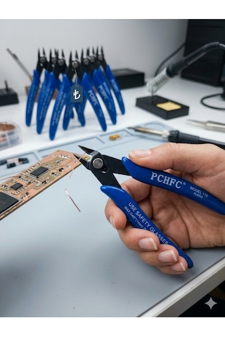 170 Hassas Yan Keski - Mikro Devre Ve Tel Kesici, Elektronik Tamir Ve Hobi İçin Profesyonel El Aleti