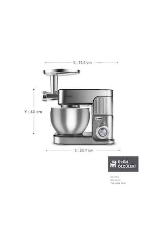 Karaca Inoxchef Pro 1300 W 7 LT Stand Mikser