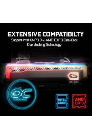 Geıl Ram Dımm 32gb Ddr5 Orıon V Rgb 2x16gb Gavsg532gb5200c38bdc 5200mhz