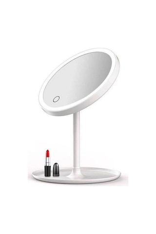 Unichrome Dokunmatik Led Işıklı Usb Girişli Yuvarlak Masa Üstü Makyaj Aynası