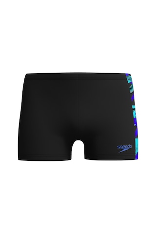 Speedo Hyperboom Panel Aquashort Erkek Yüzücü Mayosu Siyah