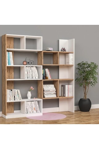 Carmen Kitaplık Mdf Beyaz