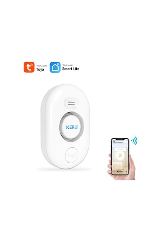 Flybuy Keruı Wifi Su Kaçağı Sensörü - Su Seviyesi Dedektörü, Alarm Ve Push Bildirim, Akıllı Yaşam/tuya App İle Ev Güvenliği