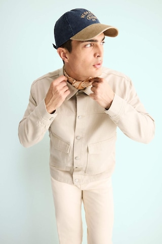 Defacto Relax Fit Düğmeli Cepli Denim Ceket F8273ax25aubg766 Bej