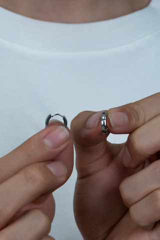 Ince Halka Erkek Bayan Unisex Çelik Küpe Çifti 3 MM 3 Renk Mse6