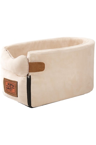 Homyl Pet Araba Yükseltici Koltuk Taşıyıcı Option1-oval-bej