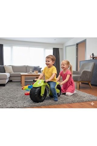 Tommybaby İlk Arabam Oyuncak İlk Motorum 1-3 Yaş Akülü Değildir Yeşil