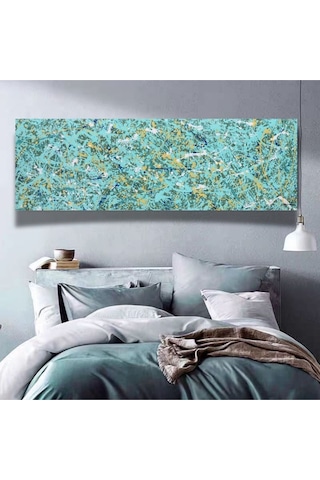 Yatak Odası El Yapımı Yağlı Boya Tablo 166x65cm