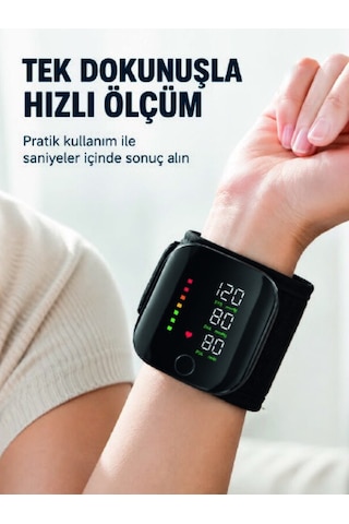 Bilekten Dijital Tansiyon Ölçer Geniş Ekran Ve Kolay Okunabilir Gösterge Aklby-bsva58