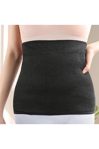 Pazly Suntek Bel Isıtıcı Sırt Destekleyici Kalın Koruyucu Rahat Siyah Siyah