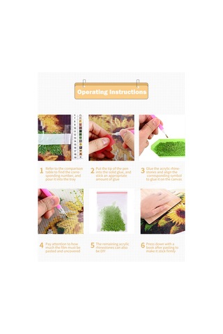 Yunboo 30x40cm 5d Akrilik Elmas Tablo, Pembe Aşk Ağacı Deseni, Ev Dekorasyonu, Dıy Seti Fırça, Tabak, Yapıştırıcı Dahil