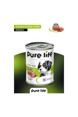 Pate Kuzu Etli Yavru Köpek Konserve Yaş Mama 400 Gr